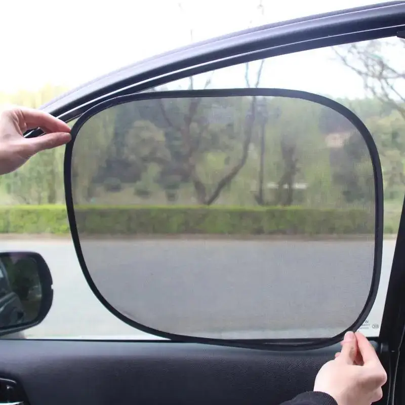 2pcs Car Sunshade Covers Cover Universal Windscreen Folding Visor Reflector Windshield Auto Window Sun Shade Protector Acce