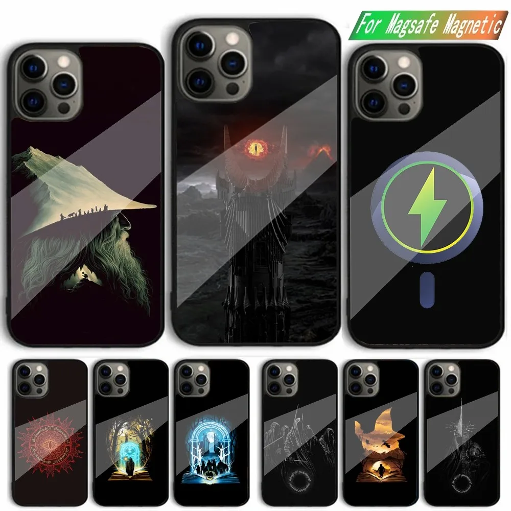 Movie The L-Lord  R-Rings Phone Case For iPhone 15,14,13,12,11,Plus,Pro,Max Mini Magsafe Magnetic Wireless Charging