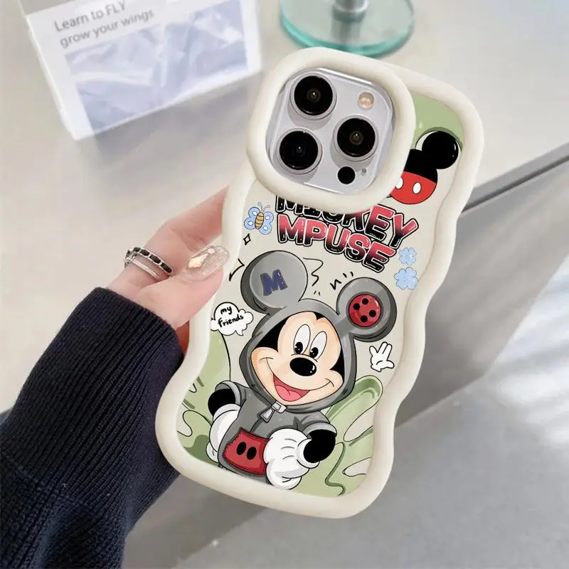 Caixa do telefone de Disney Mickey e Minnie para Vivo, 4G, 5G, Y20, Y02, Y15S, Y16, Y17S, Y18, Y03, Y20i, Y21S, Y21A, Y21, Y22S, y27, Y28, Y33S