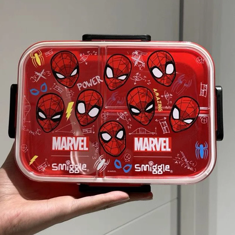 

Australia Smiggle Spider-Man Ariel Lunch Box Cartoon Primary Secondary School Student Large Capacity Lunch Children Fruit Box
