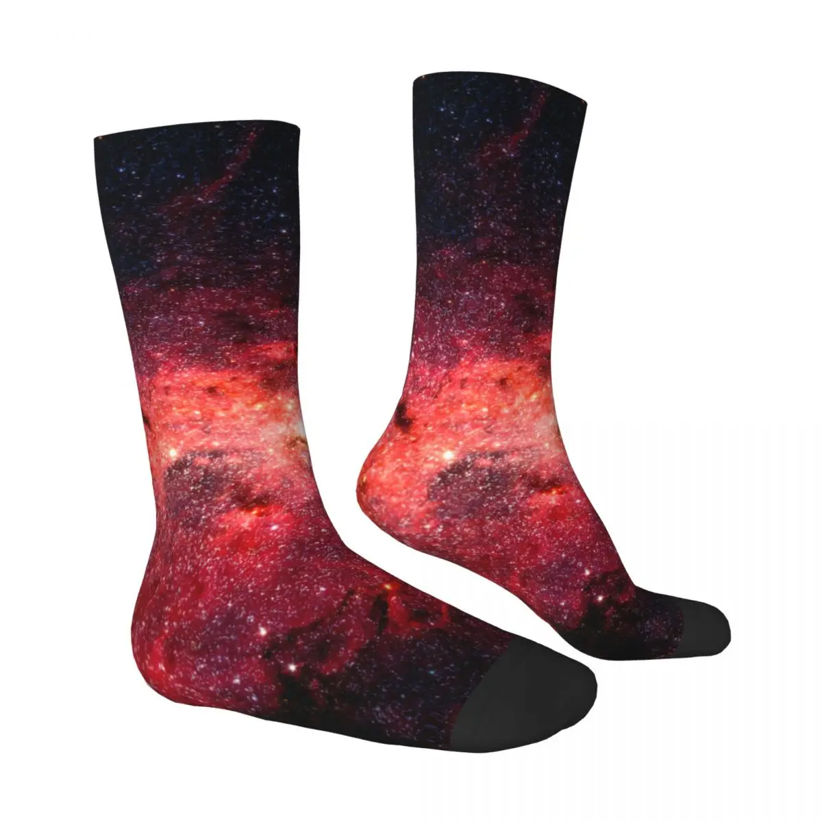 Space Print Socks Milky Way Galaxy Korean Stockings Winter Anti Skid Couple Socks Soft Breathable Design Outdoor Sports Socks