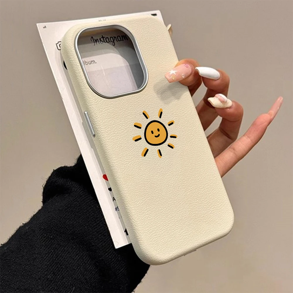 Moon and Sun Couple Paired Phone Case For iPhone 17 16 15 Pro Max Plus 15 14 Pro 13 12 11 7 8 SE 16E XR XS Cases Anti Fall Funda