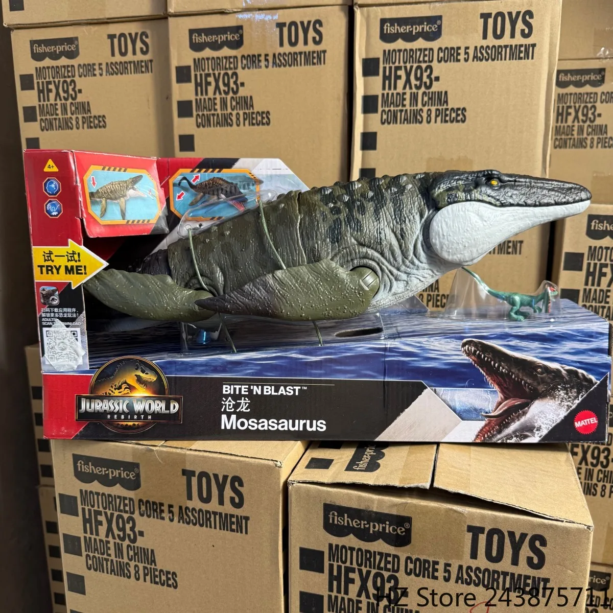 Jurassic World Rebirth Basic 12" Mosasaurus Actionfigur JCH00