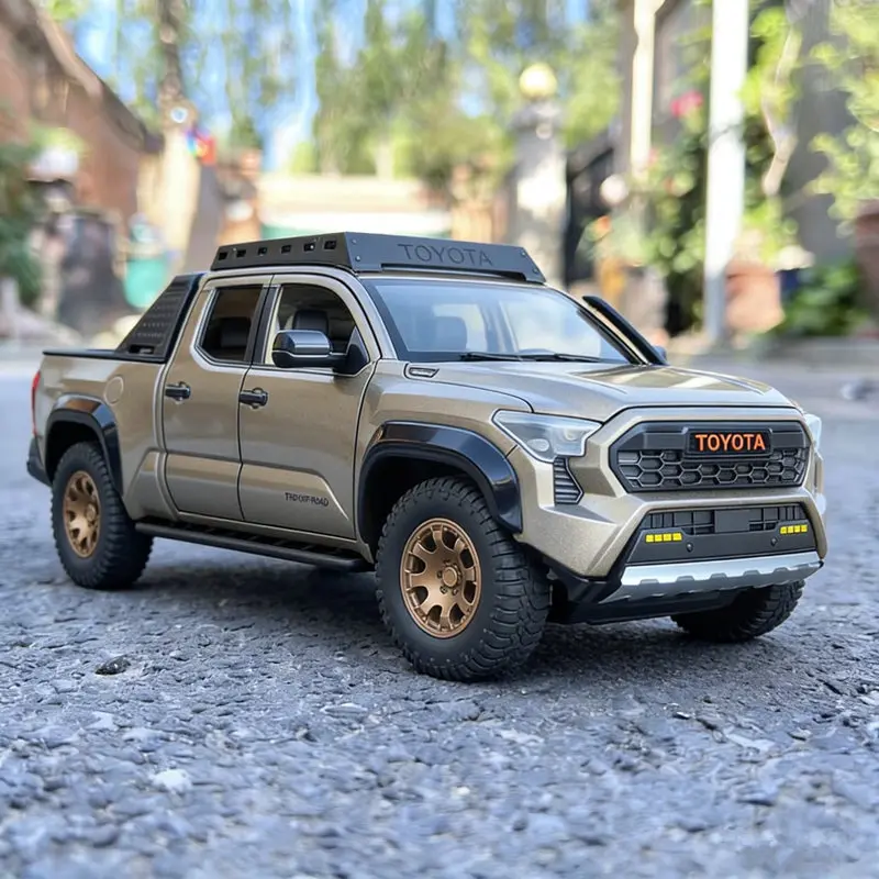 

1/22 TOYOTA Tacoma Pickup Alloy Car Model Diecast Metal Off-Road Vehicles Car Model Sound and Light Simulation Children Toy Gift