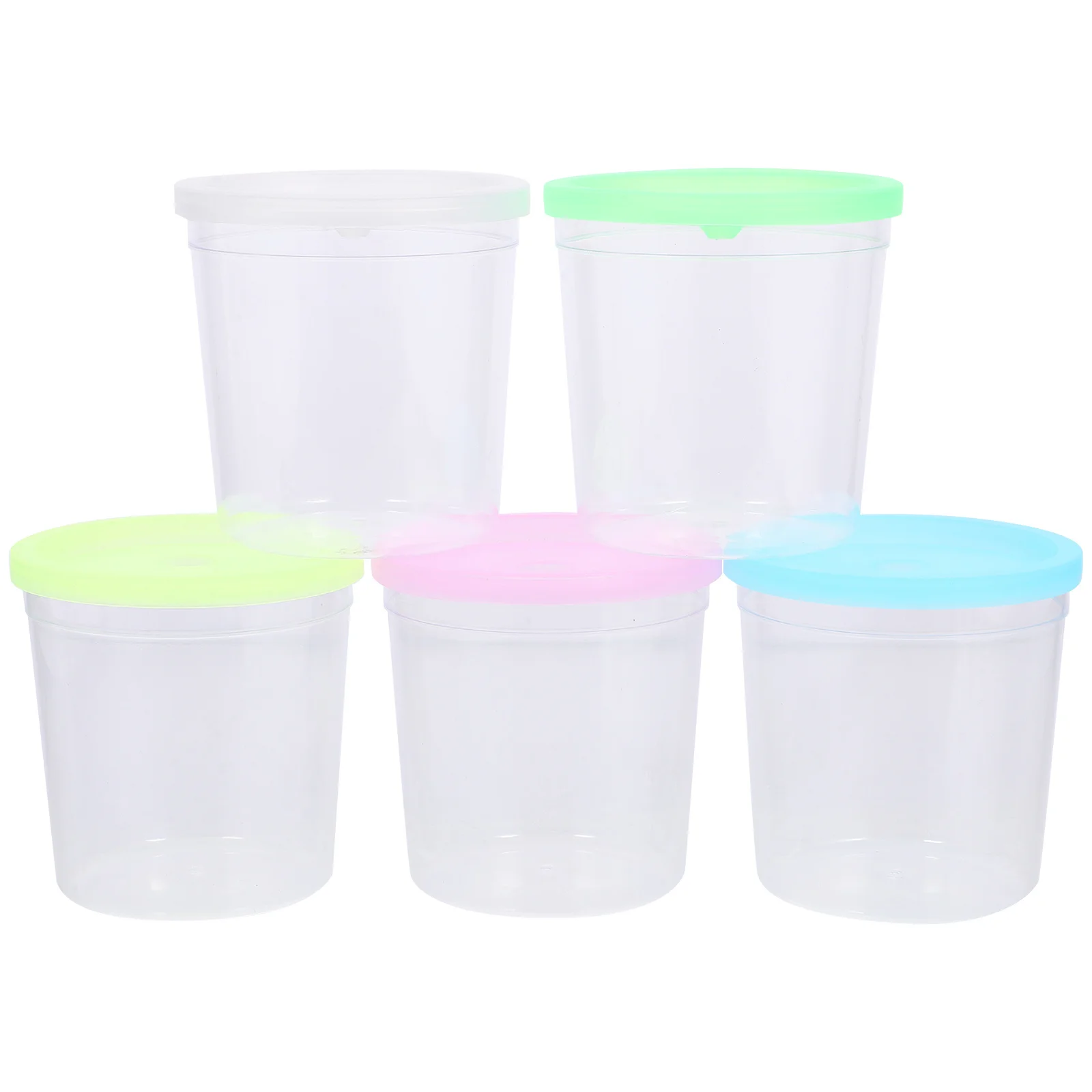 12 قطعة كوب قنديل البحر كوب ترتيب الزهور الشفاف لسمك بيتا حوض السمك ديكور أكواب حاوية فيفاريوم البلاستيكية #6