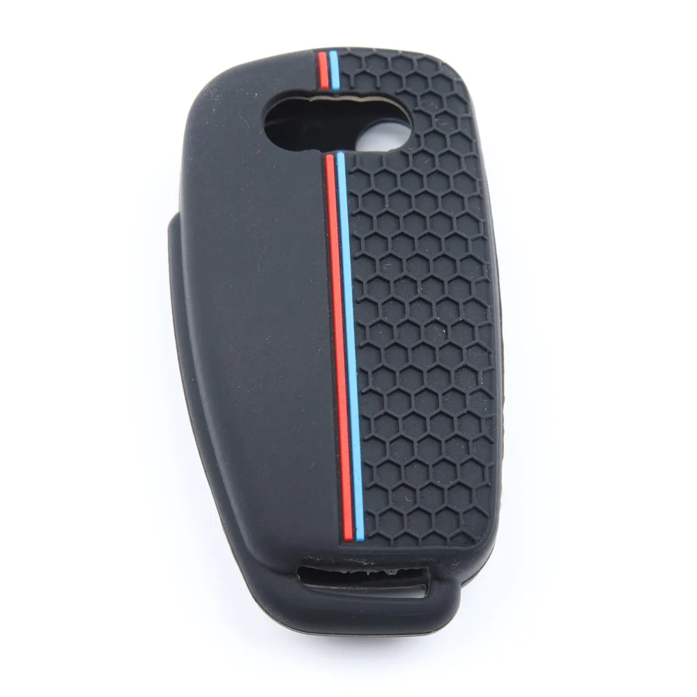 New 3 Button for Audi A4 B7 A6 C6 4f 8v A3 8p A1 A3 Silicone Key Case Cover Shell Accessories Auto Remote Key Holder Jacket