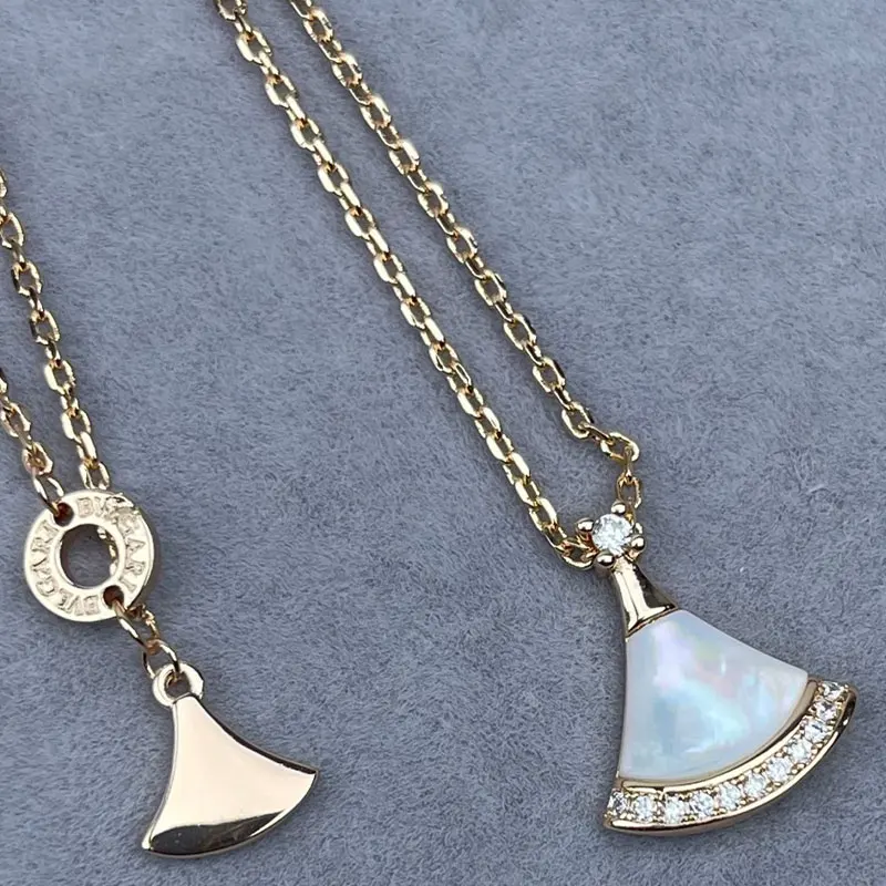 

2026 High-Quality Fashion Classic 925 Silver Skirt Pendant Necklace for Daily Wear