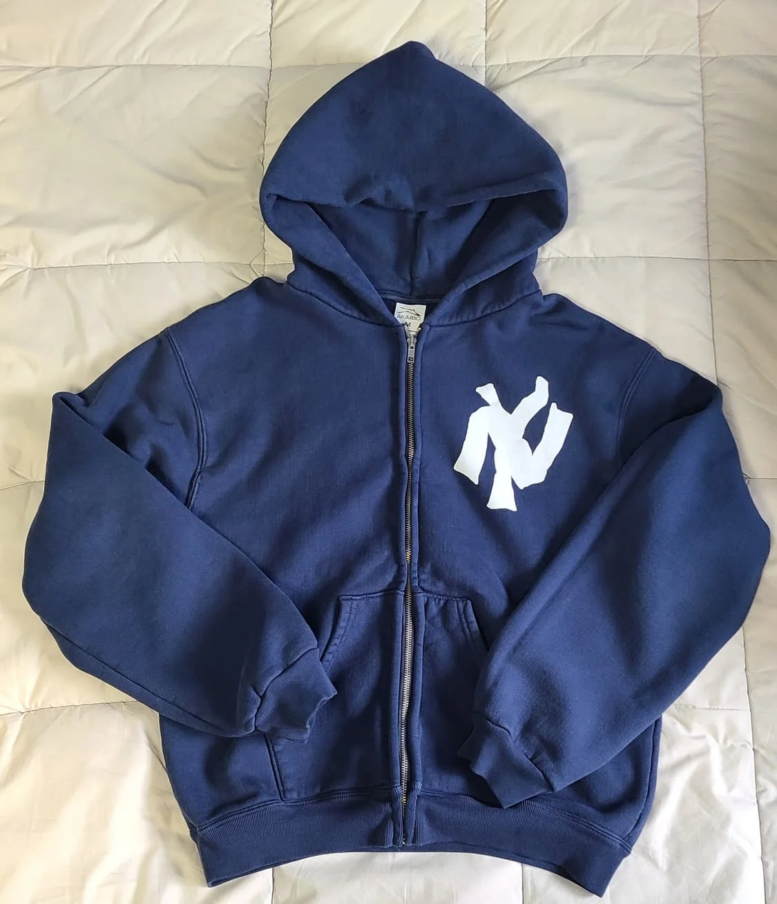 Y2K Harajuku синяя модная толстовка