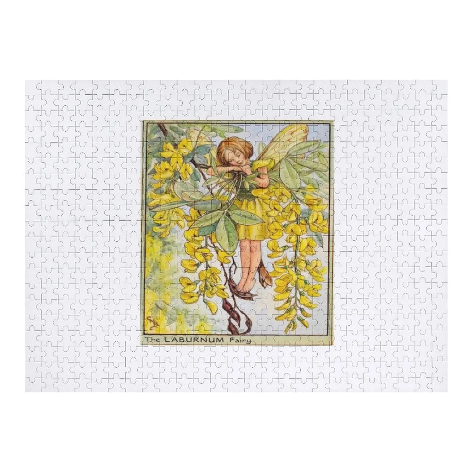 

Cicely Mary Barker Laburnum Fairy (1940) Jigsaw Puzzle Custom Kids Toy Personalised Name Puzzle