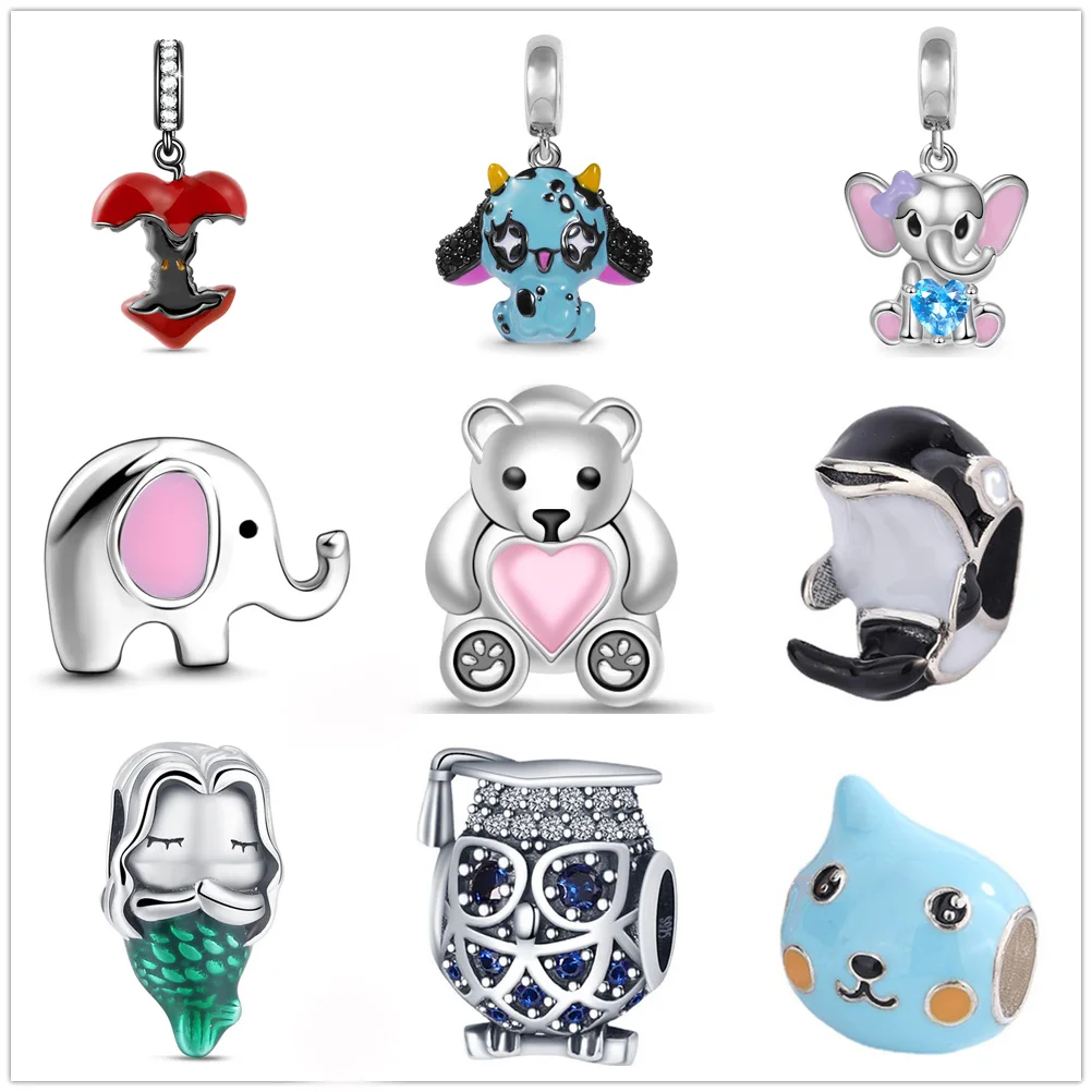 

Original Bracelets Cartoon Pendant Dangle Charm Bead Fit Pandora Charms Silver Color Beads Bracelet For Women DIY Jewelry Gift