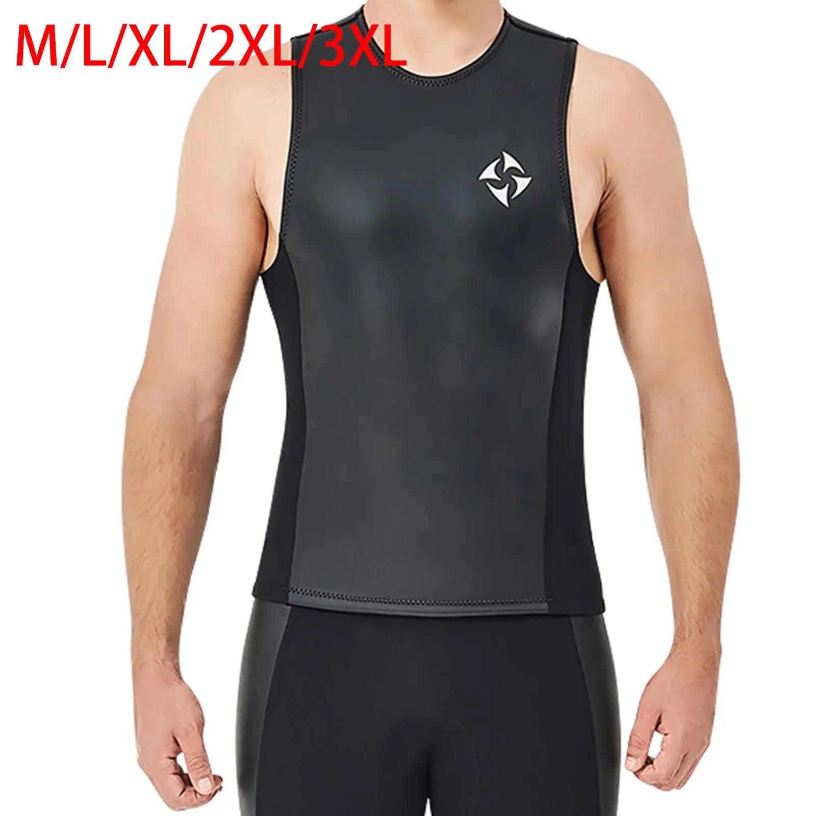 2mm Mens Wetsuits Top Super Elastic Warm Swimsuit Sleeveless Neoprene Wetsuit