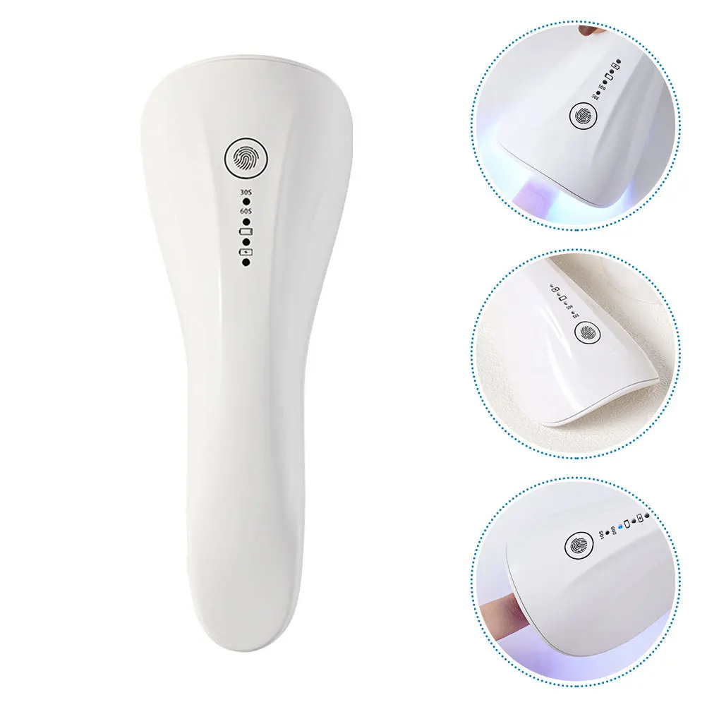 Handheld Uv Led Nail Lamp 365Nm 405Nm Dual Band Gel Dryer For Manicure Curing Mini Nail Polish Drying Light Tool