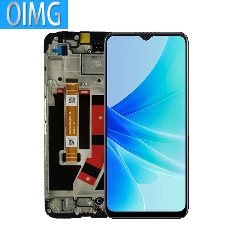 Écran LCD avec cadre pour OPPO A57 4G, modèles d\'écran tactile, pièces de rechange de Hébergements eur de panneau, original, 6.56 pouces, CPH2387