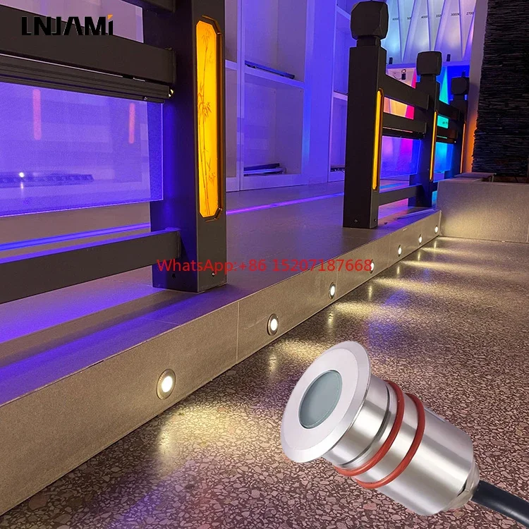 

Tiny IP68 Stainless Steel LED Underground Lighting for Deck & Garden Landscape Recessed Accents