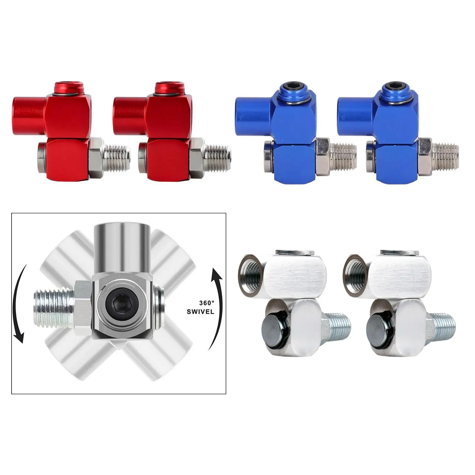 Pneumatic Fitting Compressor Parts Quick Connector Portable Air Line Fittings Easy to Use No Leakage Solid Replaces 1/4in NPT