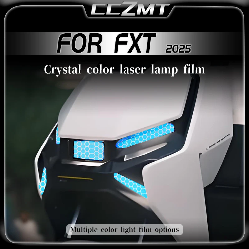

For NIU FXT Short Seat 2025 headlight film transparent protective film honeycomb laser light film modification accessories
