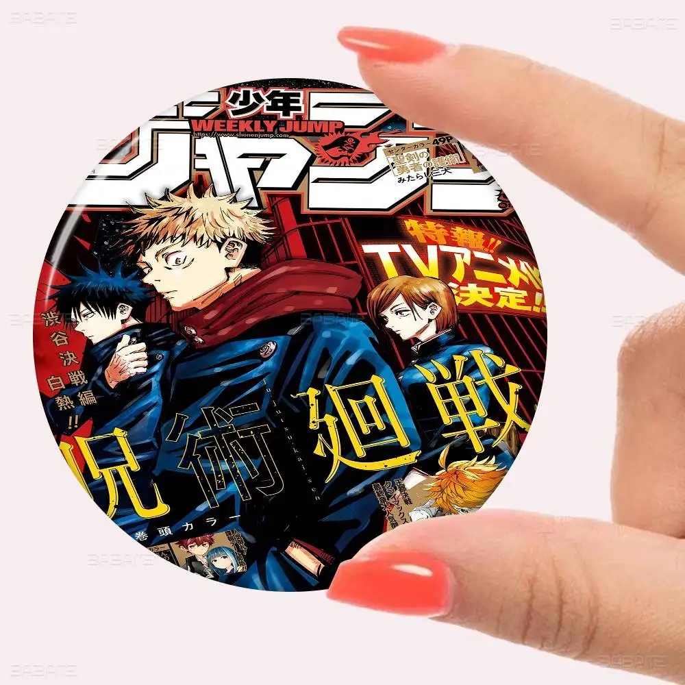 J-Jujutsu K-Kaisen أنيمي جديد دبابيس لينة زر دبوس مضحك سخيف Gnarpy على لوح التزلج ميمي شارة ألعاب جمع الهدايا #5