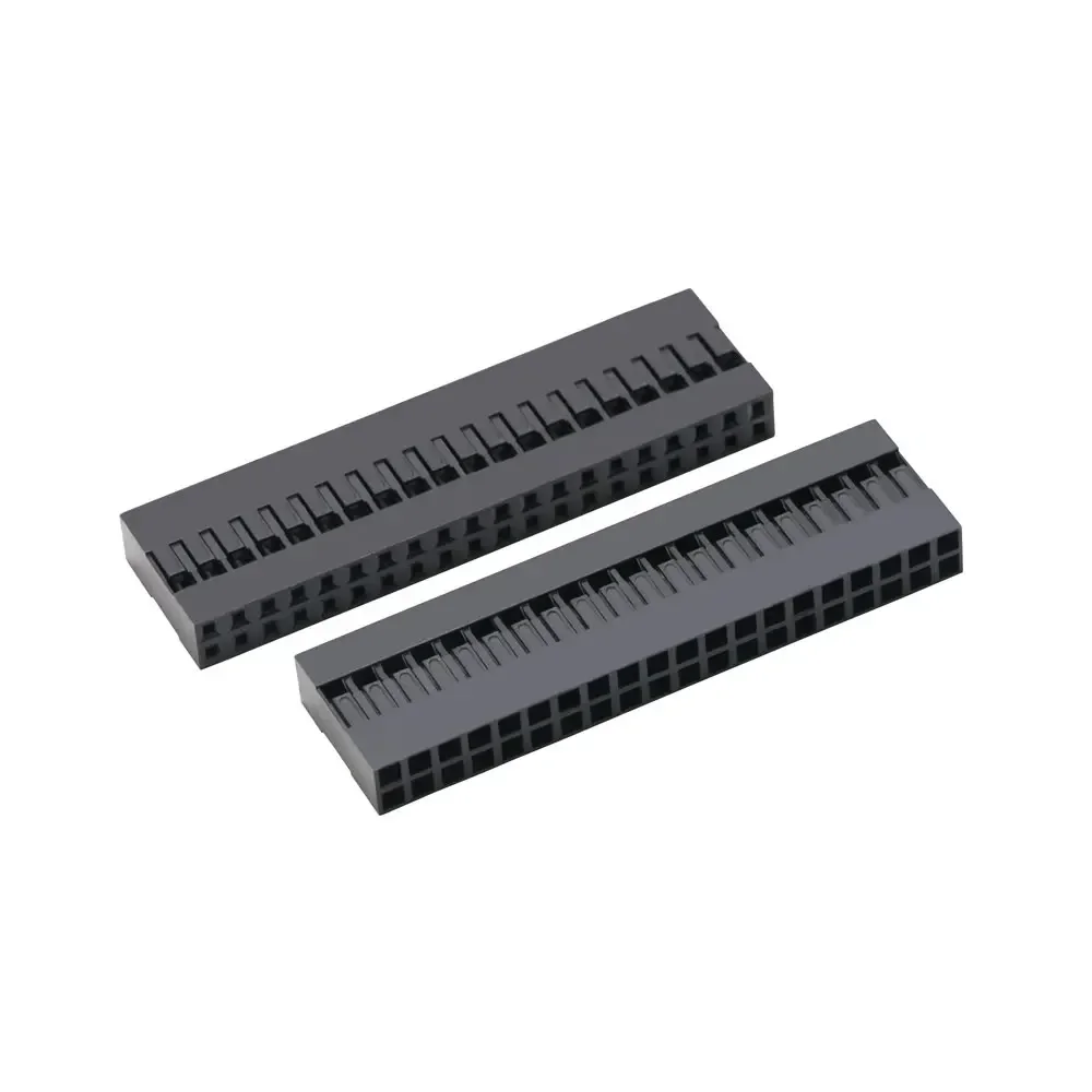 2.54mm Dupont Connector 1 2*2/3/4/5/6/7/8/9/10/20P Single Double Row Connector Shell Plug Jumper Wire Cable Pin Header Terminals