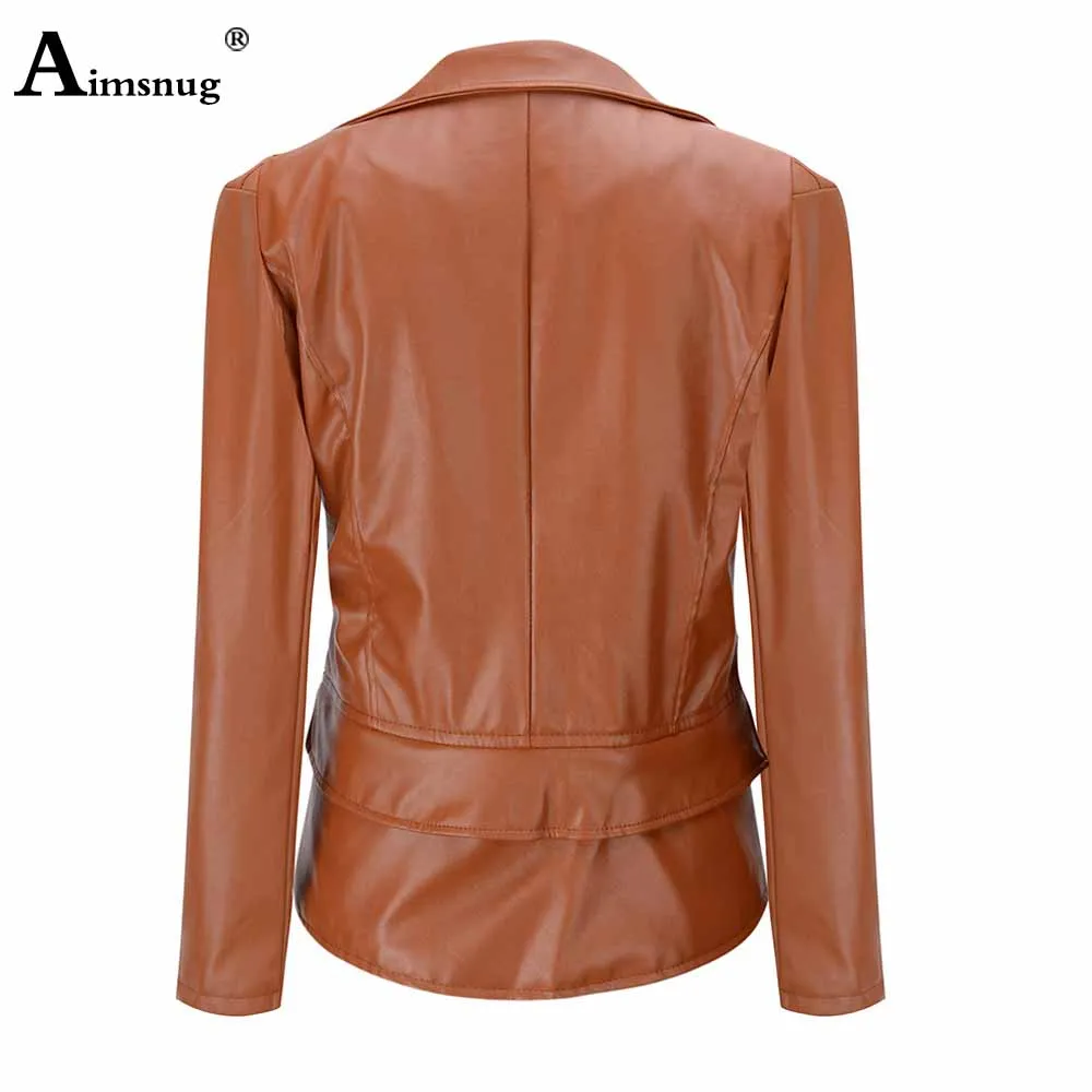 Apricot Faux PU Leather Jacket Women\'s Suede Coat Sexy Tunic Outerwear Zipper Motorcycle Coat 2023 Autumn Fashion Biker Jackets