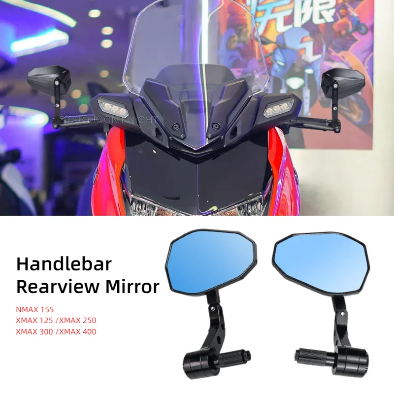 

Motorcycle Side Mirrors For Yamaha NMAX 155 XMAX125 250 300 400 ABS Accessories Adjustable CNC Aluminum Handle Rear View Mirror