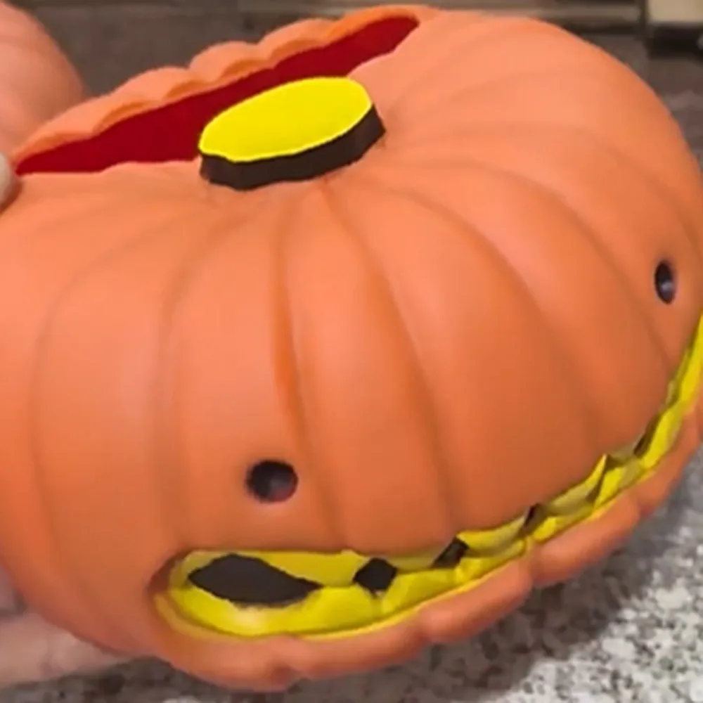 Halloween Pumpkinn Tissue Box Gnash Model Toy Pumpkin Paper Storage Box Decorative Collectible Pumpkin Ornament Decoration
