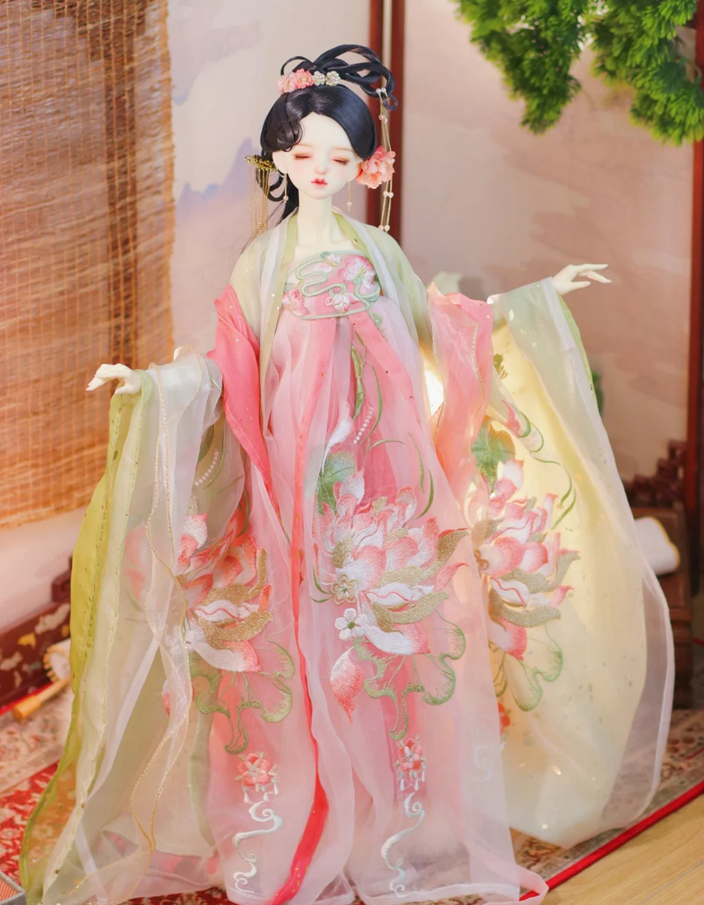 Blyth OB27 1/6 Figure Doll 1/4 1/3 BJD Hanfu Dress Ancient Costume Fairy Outfit For BJD/SD YOSD MSD SD13 Big Girl Clothes A1616B