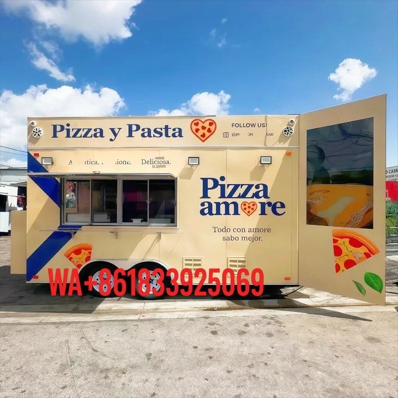 Custom Food Truck Trailer USA Approved Turnkey Mobile Kitchen Ice Cream Coffee Cart Concession for Street Vendors Events