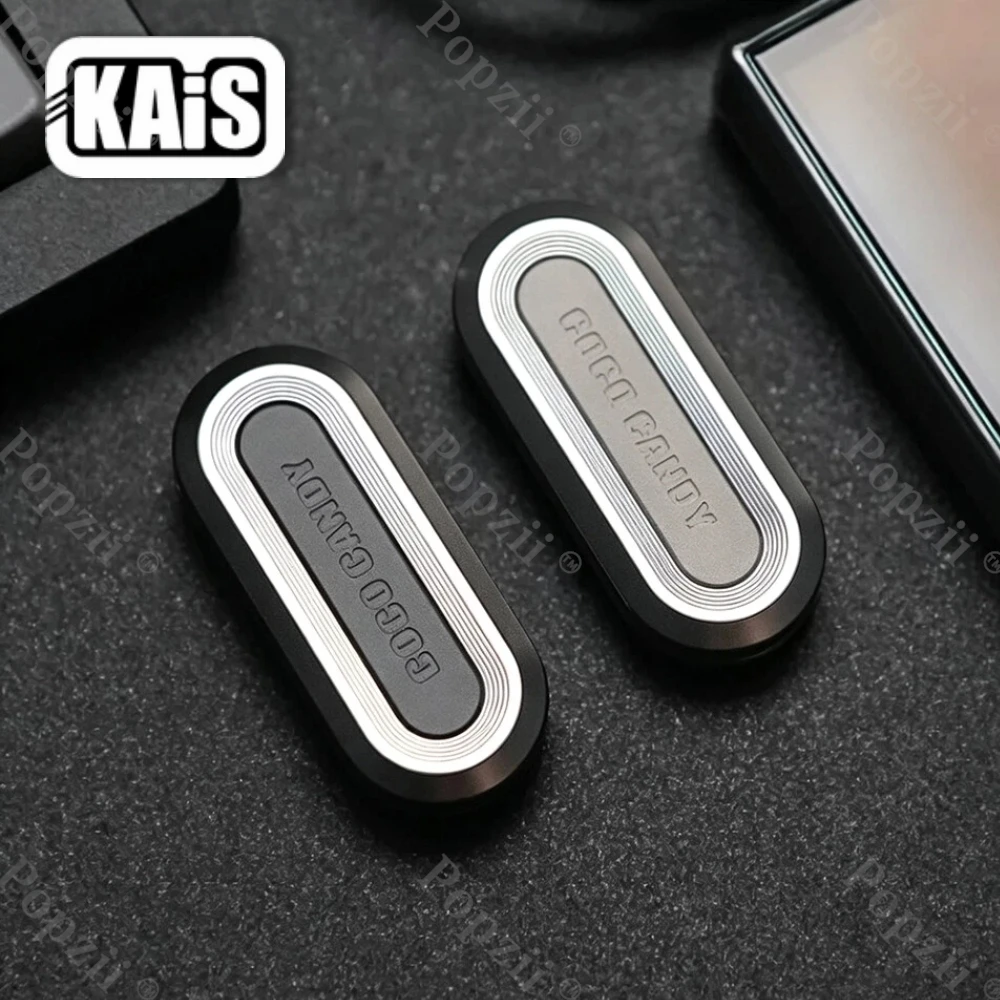 KAIS EDC COCO CANDY Stainless Steel Titanium Fidget Slider Stress Relief Toy Push Slider Fidget Toys For Adults Original Designs