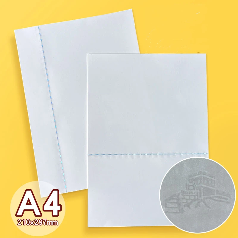 Universal Anti-counterfeiting Paper Special Blank Security Thread Anti-counterfeiting Thread 140g Thickemed White Printing Paper