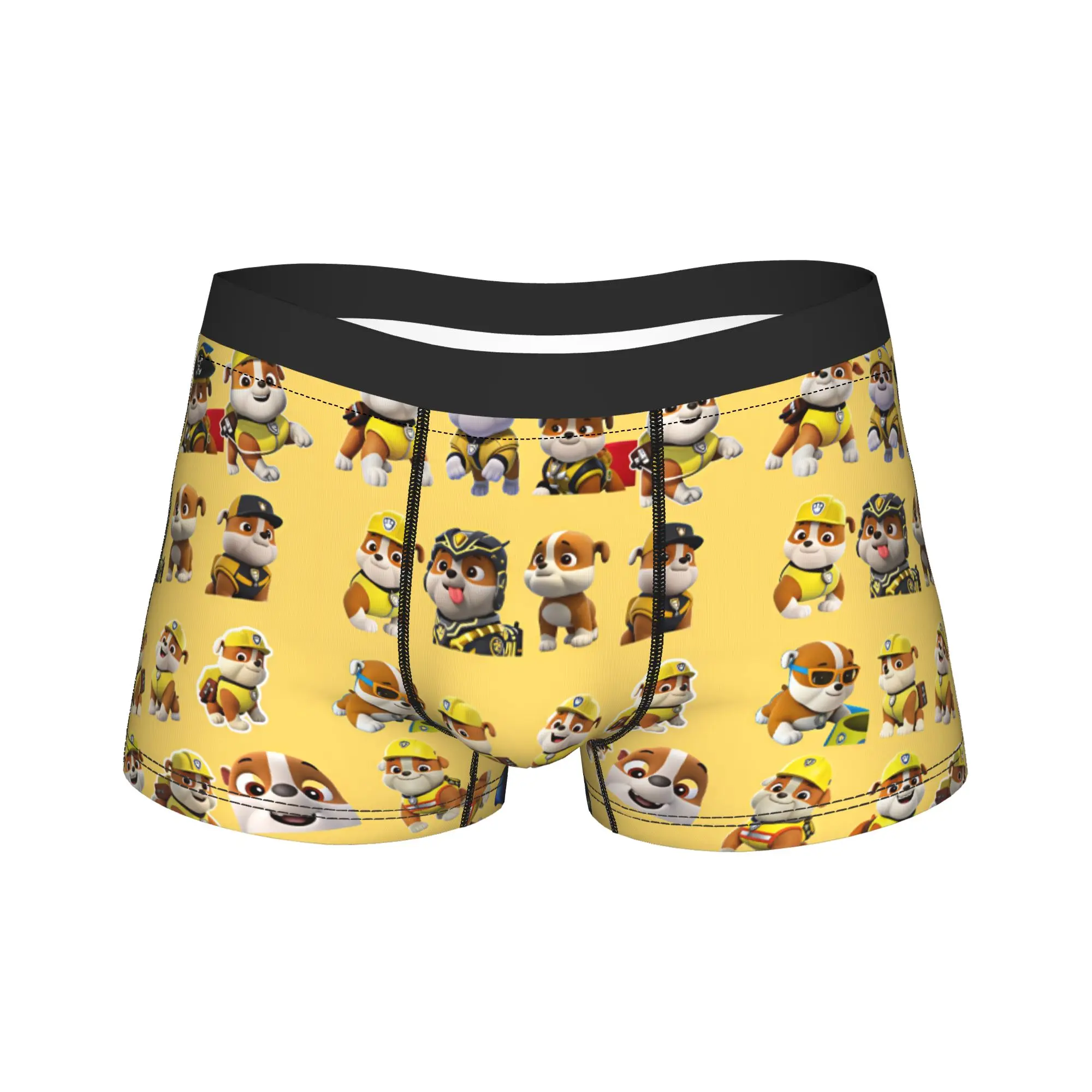 Paw Dogs Rubble Different Pose Set Trunk  Pouch Underwear Trenky Design Shorts Briefs Funny Males Underpants Plus Size 2XL