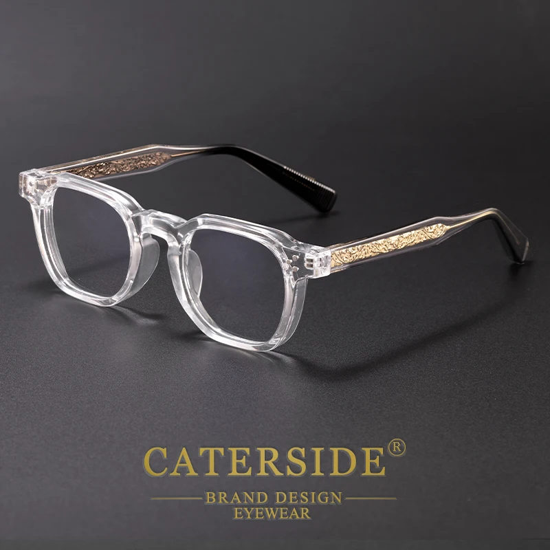 CATERSIDE Trend Anti-Blaulicht-Brille für Damen, TR90-Rahmen, hochwertige Retro-Quadrat-Computer-Lesebrille für Herren, optische Brillen – Detail 13