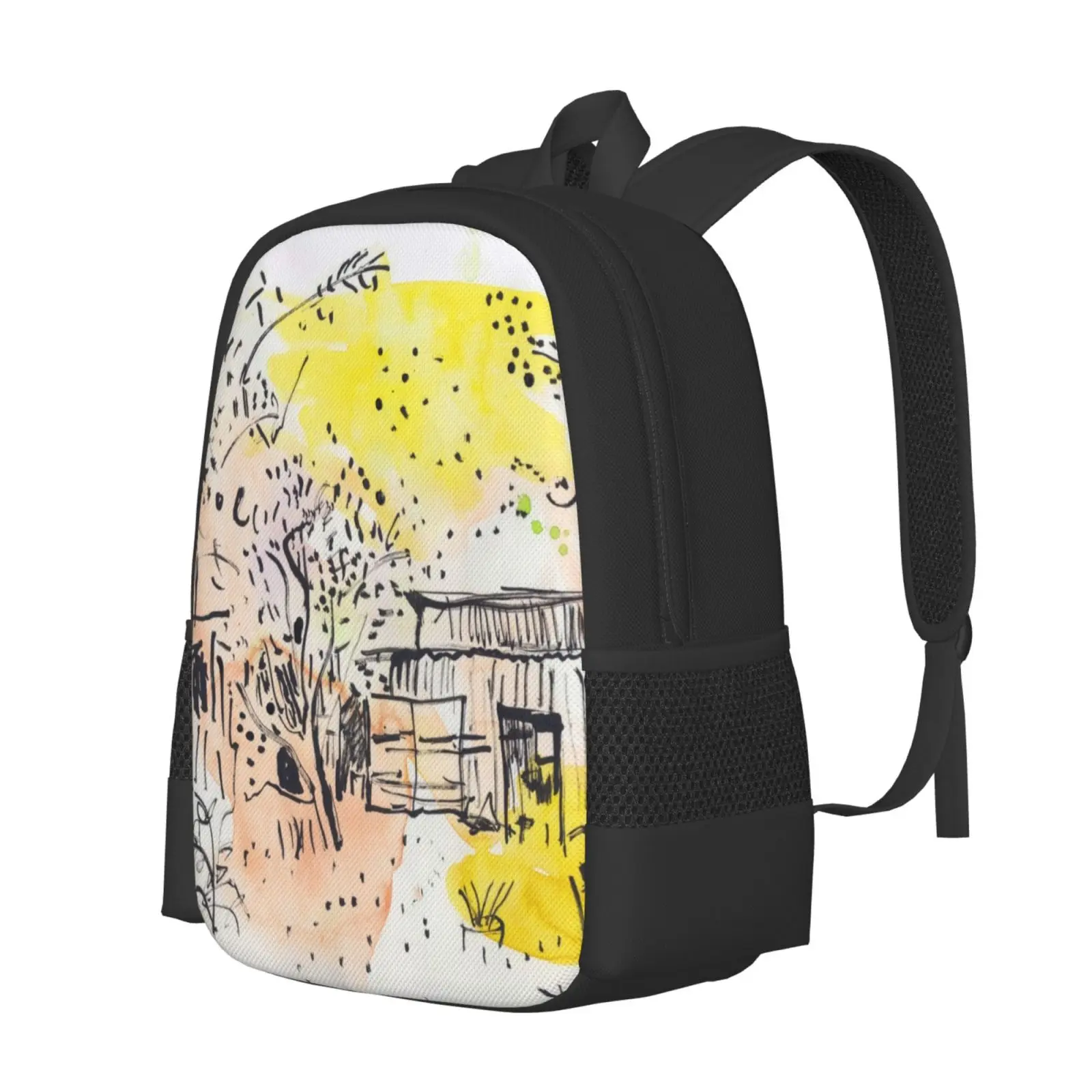 The Old Shed Out The Back Hot Sale Schoolbag Backpack Fashion Bags Fromlifesketch Landscapepainting Plein Air Raneshoe Tumoulin