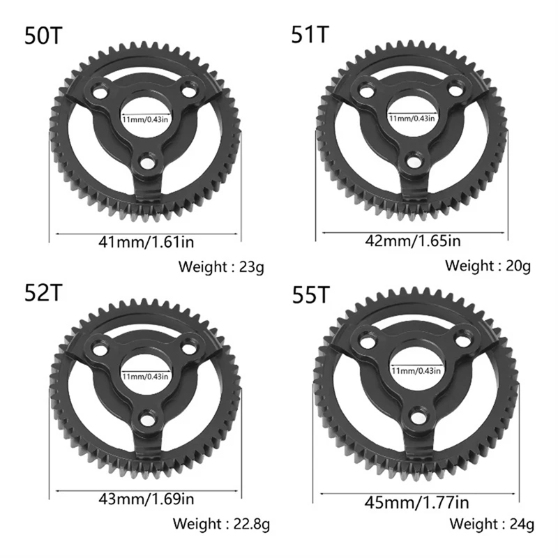 A003 0,8 м 32P цилиндрическая шестерня для Traxxas Slash 2WD Bandit Rustler Stampede, обновленные детали