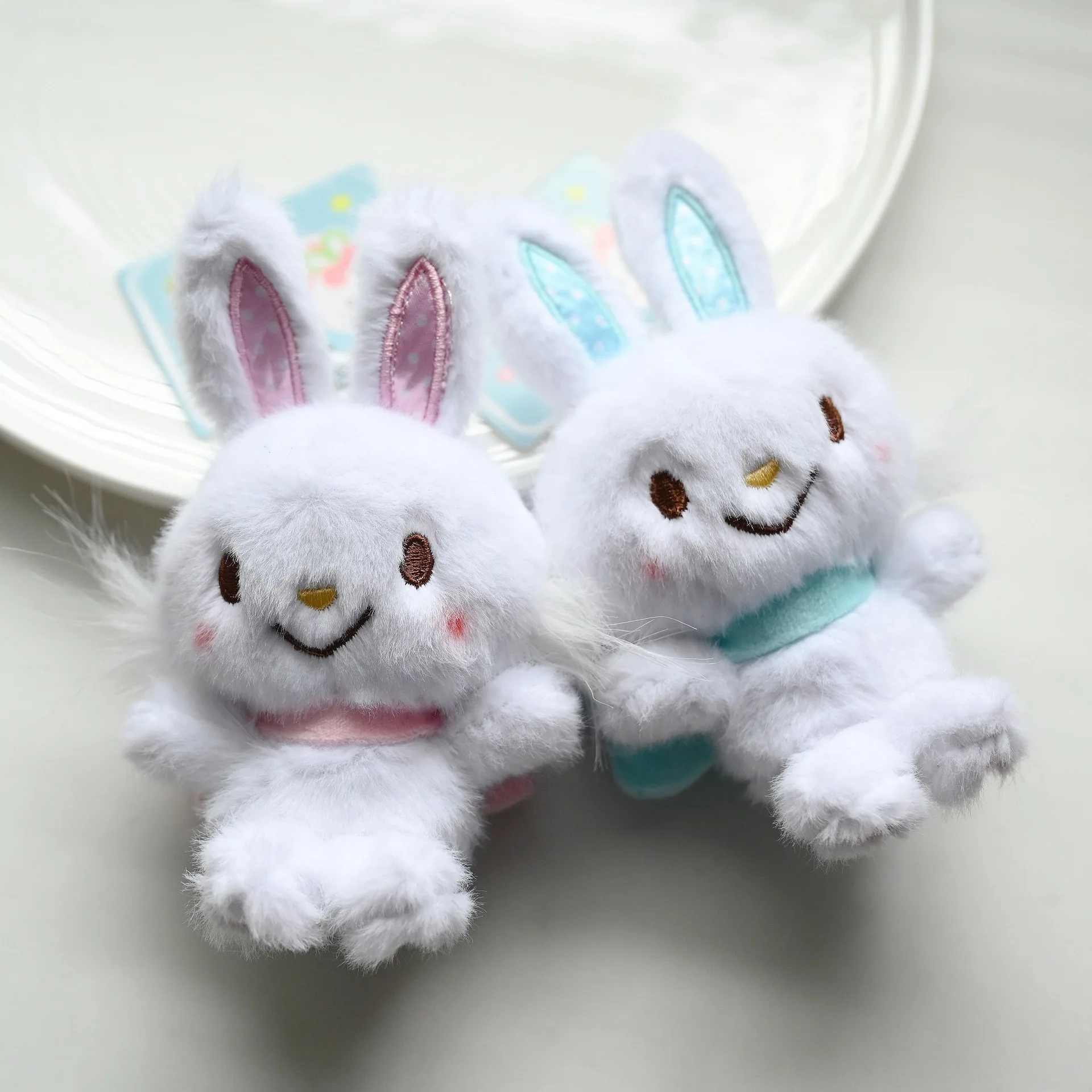 

Плюшевая игрушка-брелок Sanrio Sweet Rabbit: кролик с бантом, держатель для ID-карты, фото-брелок, кошелек для монет, подарок