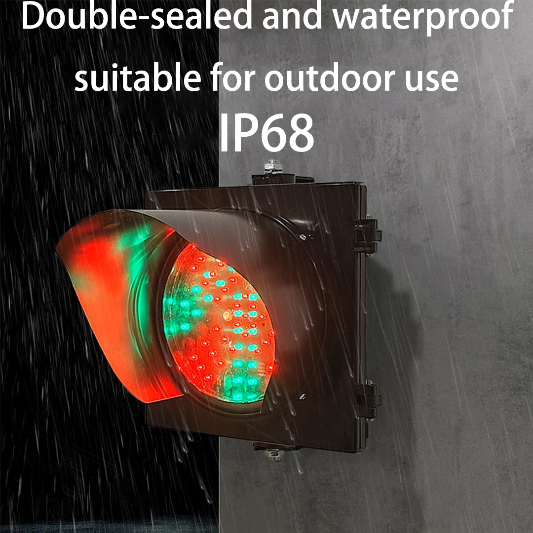 신호등 신호200mm |   웨이브리지 차단기 이중 색상 조명 |   적십자 & 녹색 화살표 |    200mm 외부에 적합