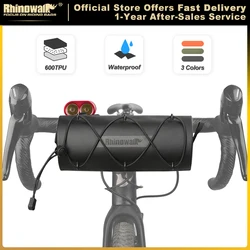 Rhinowalk Bike Handlebar Bag 100%Waterproof 1.9L Bicycle Frame Tube Bag Ourdoor MTB Road Cycling Pannier Bag Elastic Band