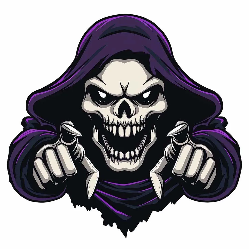 

Персонажи ужасов, череп, сила открытия из потрескавшихся серии, наклейка для стайлинга автомобилей, окна автомобиля, кузов, наклейка на Хэллоуин, украшение