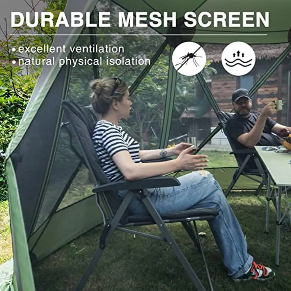 Instant Pop up Screen House Tent, Camping Shelter, Compartimento, Outdoor Bug-Proof, Gazebo portátil, UV, 11,5x9,8 pés