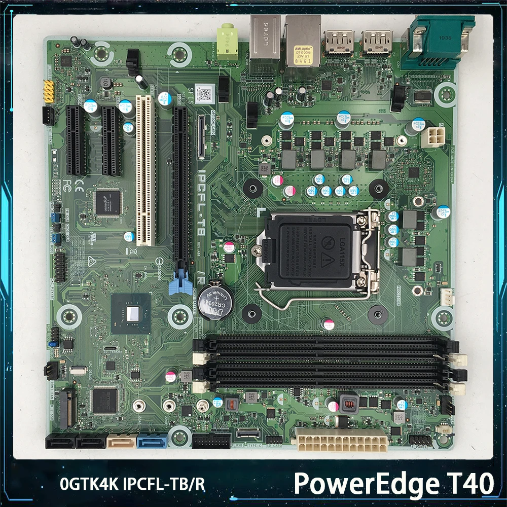 

Материнская плата PowerEdge T40 T3630 GTK4K 0GTK4K IPCFL-TB/R LGA1151 с поддержкой DDR4 для процессоров 8-го поколения