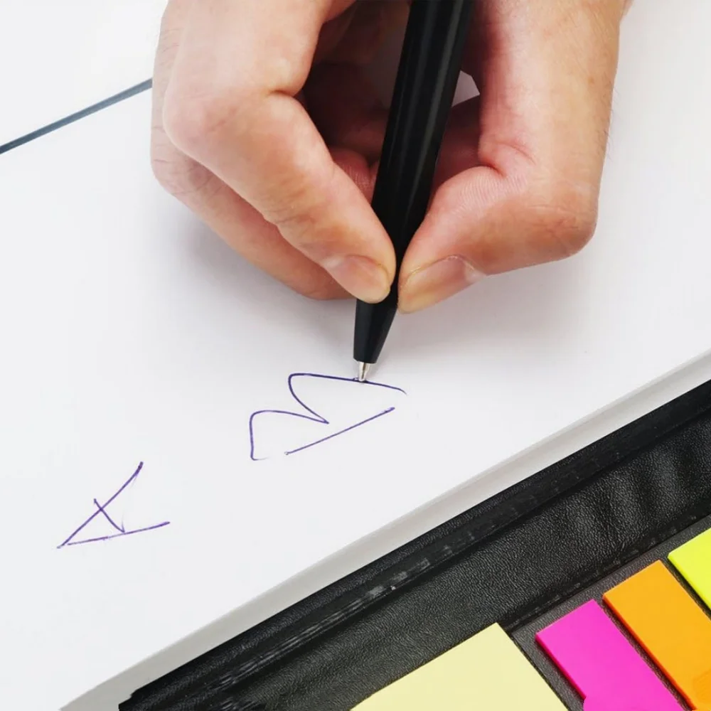 

Portable Pocket Notebooks Elegant Sticky Note Set Pu Leather Notebook Portable Pu Leather Memo Holder For Home Travel Office