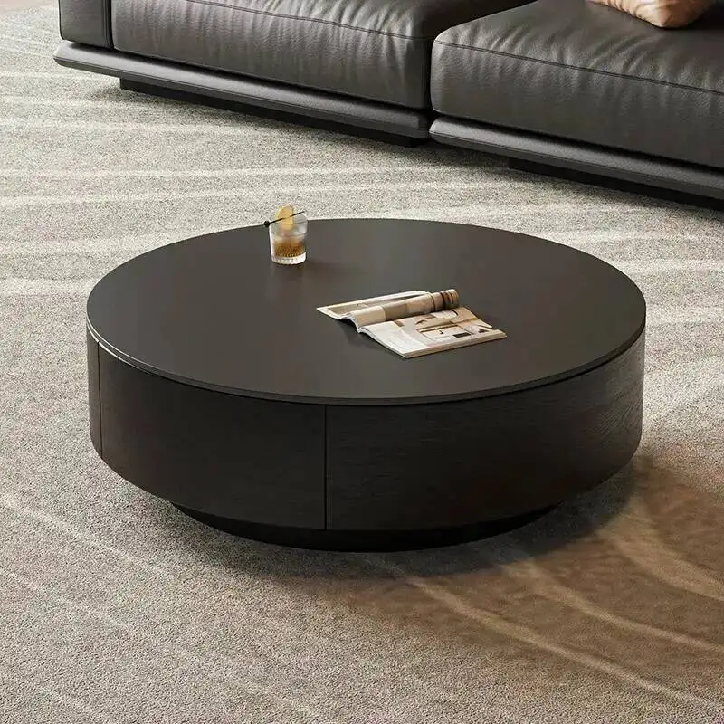 Modern Creative Aesthetic Coffee   with Drawers Storage Center   for Living Room Trendy Nordic Home Furniture