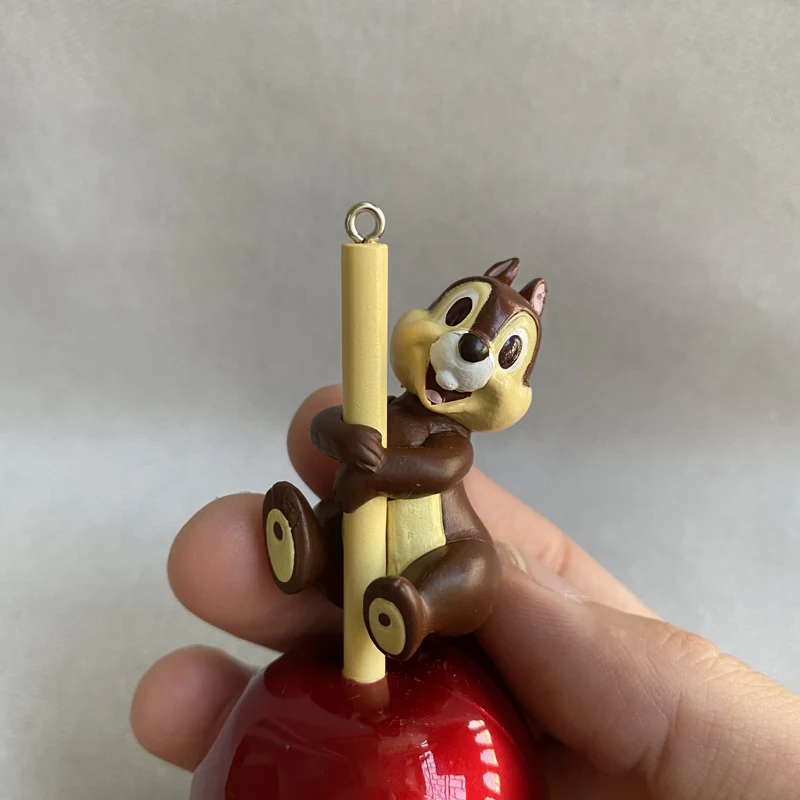 1PCS 9cm TOKYO Disneyland  Apple Holding Chichiti doll pendant ornaments collection