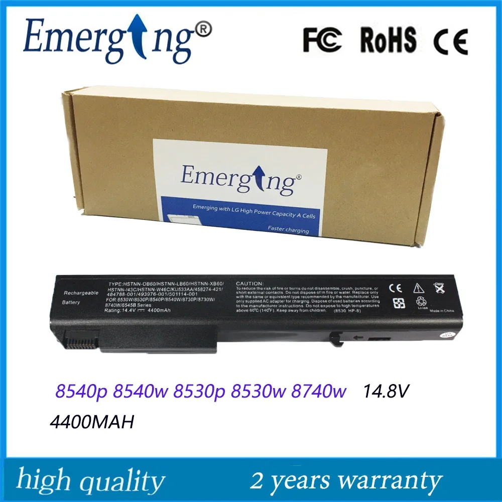 

8Cells 14.8V New Laptop Battery for HP EliteBook 8540p 8540w 8530p 8530w 8740w 6545B