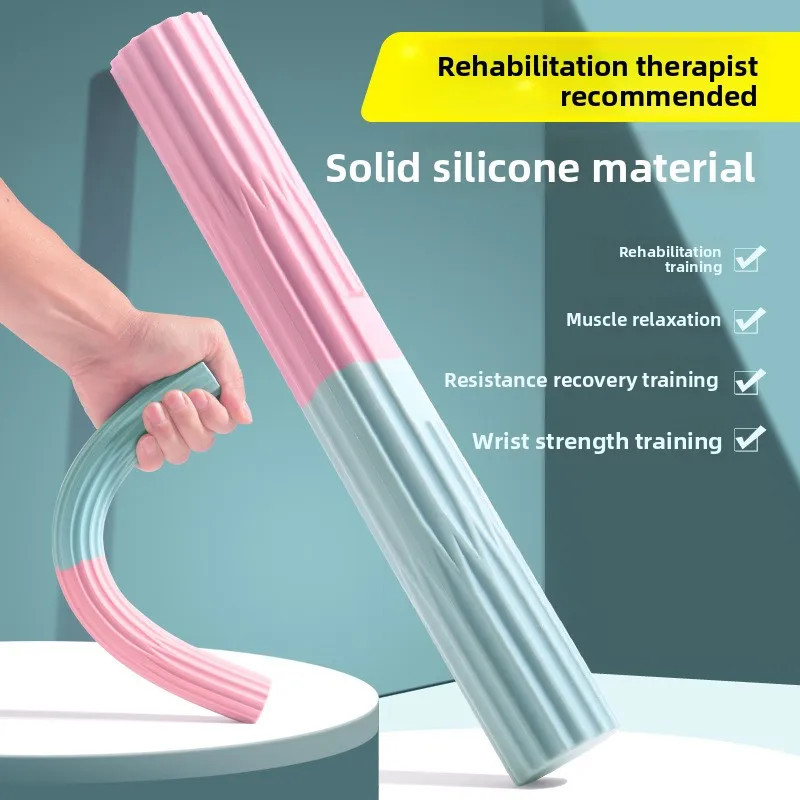

Silicone Torque Bar Fitness Training Meridian Tapping Arm Strengthener Wrist Strength Exerciser Muscle Relaxation Resistance Bar