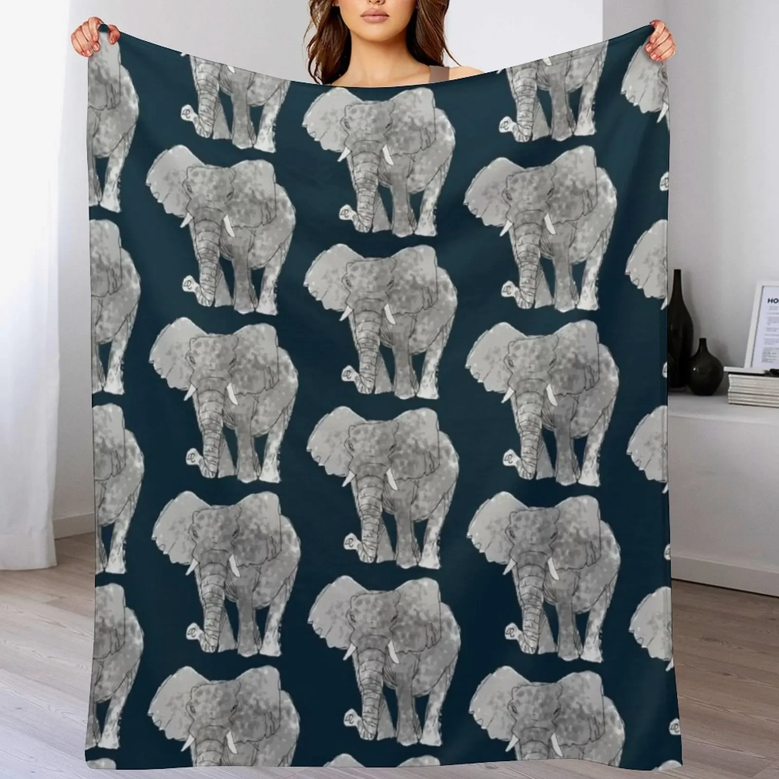 

elephant Throw Blanket Decorative Soft Throw Blanket for Couch Sofa