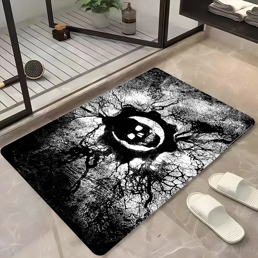 تروس حصيرة أرضية ماصة للحرب ، حصير مانع للانزلاق ، ماسح أرجل ، سجادة منزلية ، حصيرة قدم للحمام ، لوازم الديكور #3