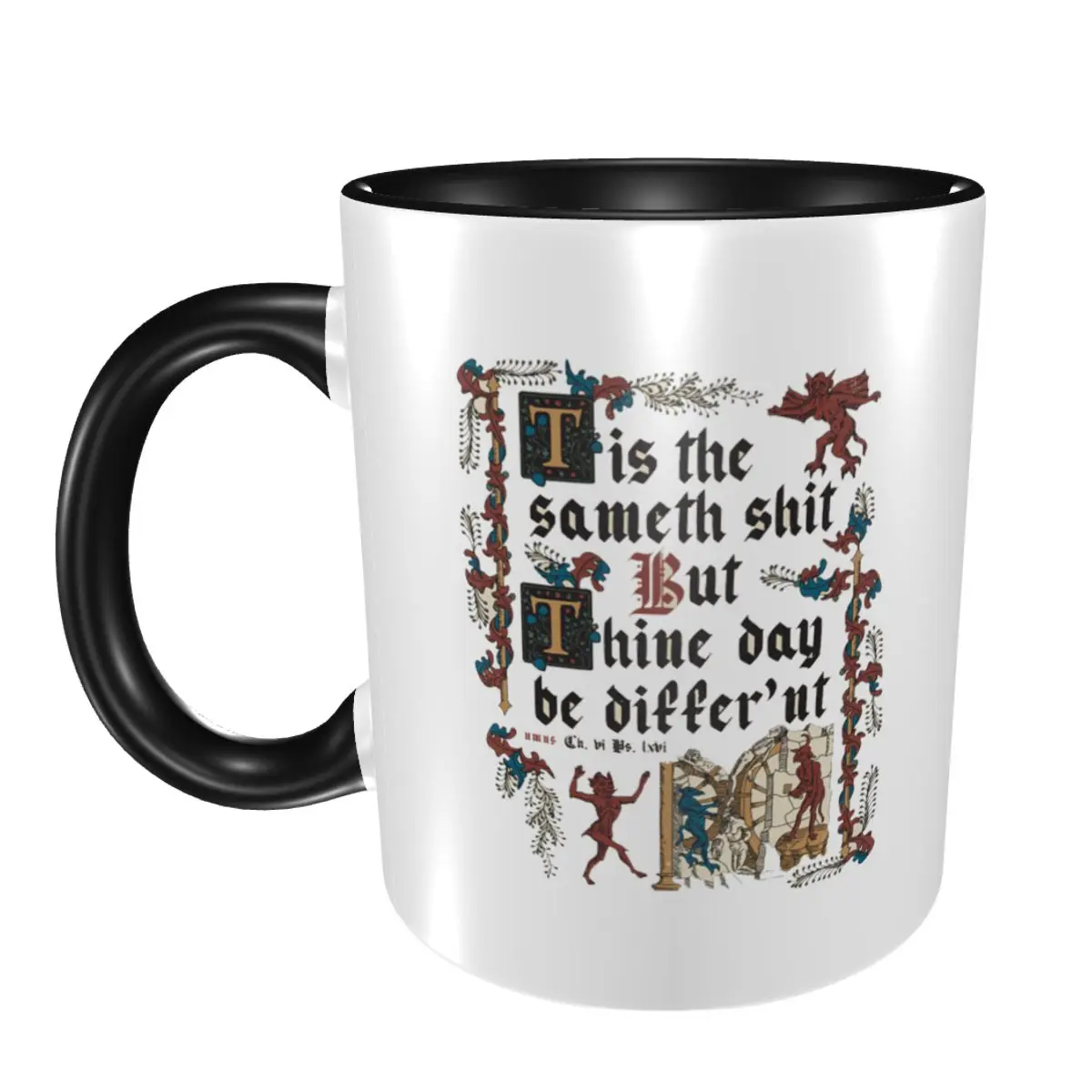 

Тот же дерьмо, средневековый стиль, кружка с английской историей, забавные керамические кофейные чашки, чайные кружки, чашка для молока, посуда для напитков, подарок для друзей