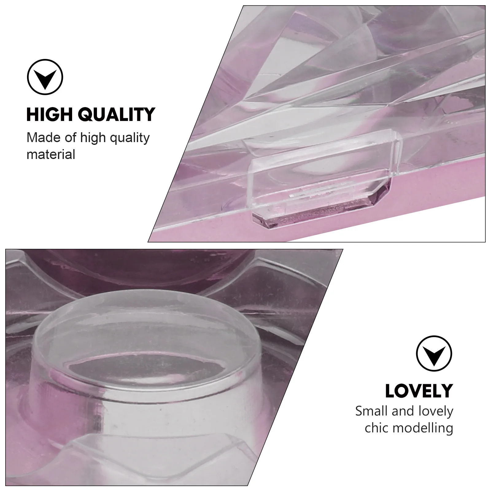 2 Stuks Valse Wimper Dozen Diamant Patroon Acryl Lash Organizer Opbergdoos Veilige Make-up Accessoires Houder Valse Wimper Doos