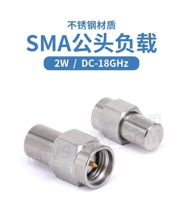 Carga Macho SMA 18GHz/2W/50 Ohms SMA-J-03E Carga de correspondência coaxial RF