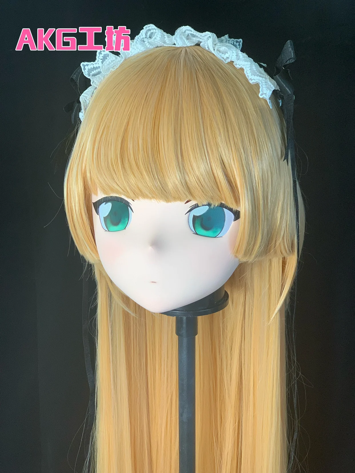 (AKG047) Customize Character Female/Girl Resin Kig Full/Half Head With Lock Anime Cosplay Japanese Animego Kigurumi Mask